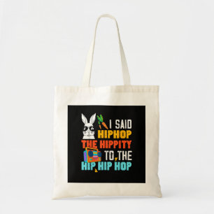 Tote Bag Lapin de Pâques drôle Hip Hop Hippity Garçons Fill