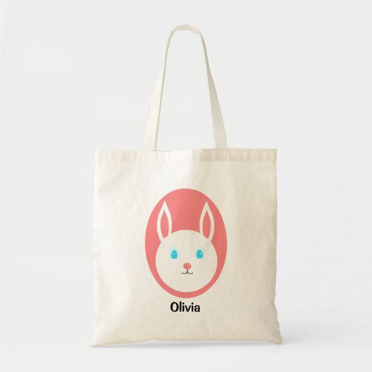 Tote Bag Lapin de Pâques fait sur commande Fourre-tout avec (Devant)