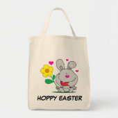 Tote Bag Lapin de Pâques heureux (Devant)