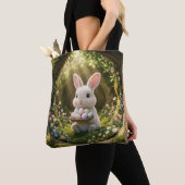 Tote Bag Lapin de Pâques mignon (De près)