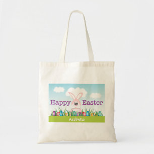 Tote Bag Lapin de Pâques mignon, Joyeuses Pâques