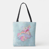 Tote Bag Lapin de Pâques, Oeufs et Confetti ID377 (Dos)