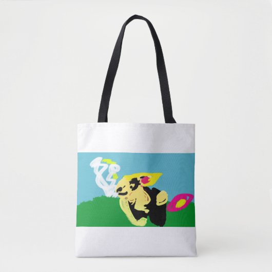 Tote Bag Lapin de printemps (Devant)