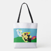 Tote Bag Lapin de printemps (Dos)