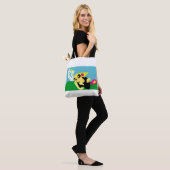 Tote Bag Lapin de printemps (Sur le modèle)