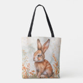 Tote Bag Lapin de printemps mignon (Dos)