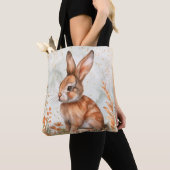 Tote Bag Lapin de printemps mignon (De près)