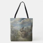 Tote Bag Lapin de printemps Op1 (Devant)