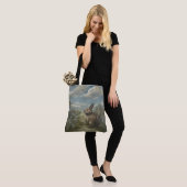 Tote Bag Lapin de printemps Op1 (Sur le modèle)