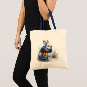 Tote Bag Lapin d'hiver (Devant (produit))