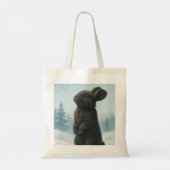 Tote Bag Lapin d'hiver paisible (Dos)