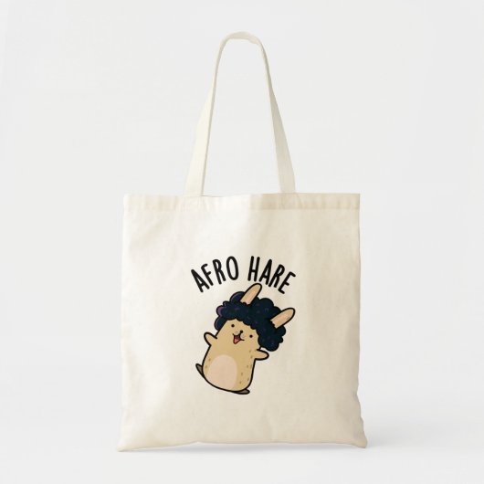 Tote Bag Lapin Drôle De Lièvre Afro Avec Pun Afro (Devant)