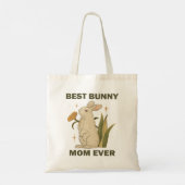 Tote Bag Lapin Drôle, Meilleure Maman De Lapin Jamais, Amou (Dos)