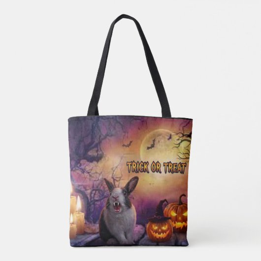 Tote Bag Lapin effrayant (Dos)
