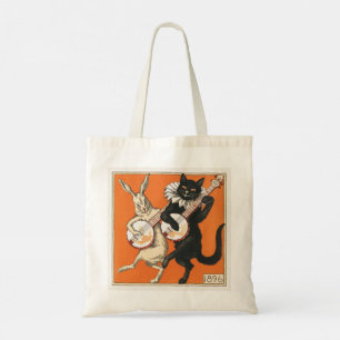 Tote Bag Lapin et chat dansants musicaux 
