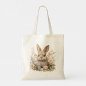 Tote Bag Lapin et fleurs (Dos)