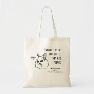 Tote Bag Lapin féroce avec la citation