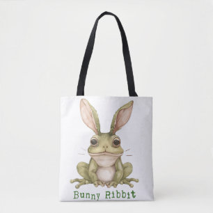 Tote Bag Lapin Grenouille Lapin Flexible Oreilles Toad Drôl