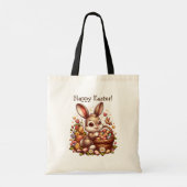 Tote Bag Lapin lapin de Pâques personnalisé (Dos)