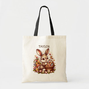 Tote Bag Lapin lapin de Pâques personnalisé