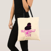 Tote Bag Lapin pailleté s'en fiche (Devant (produit))