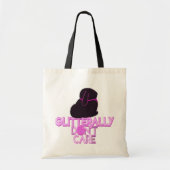 Tote Bag Lapin pailleté s'en fiche (Devant)