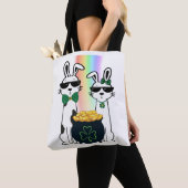 Tote Bag Lapins Cool et Pot d'Or (De près)
