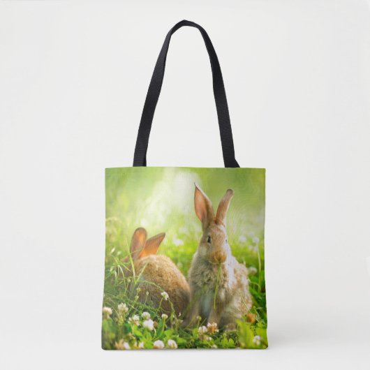 Tote Bag Lapins de Pâques (Devant)