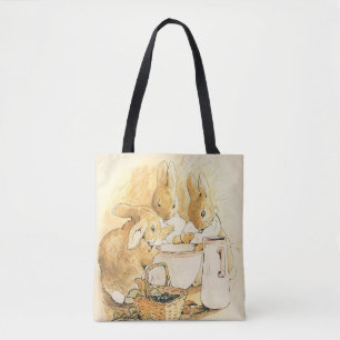 Tote Bag Lapins et Pudding au lait par Beatrix Potter