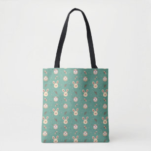 Tote Bag Lapins mignons, hiboux et papillons de nuit fourre