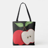 Tote Bag L'aquarelle Apple ajoutent le nom du professeur (Dos)