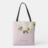 Tote Bag L'aquarelle ene ivoire florale rougissent dessus (Dos)
