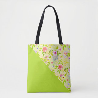 Tote Bag L'aquarelle fleurit le motif sans couture I + vos