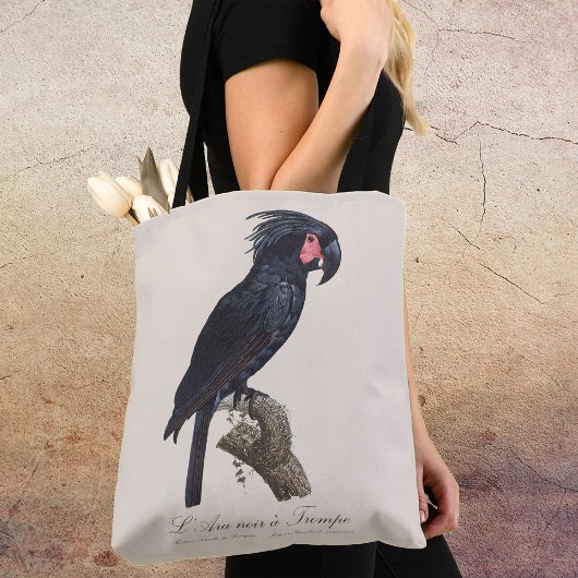 Tote Bag L'Ara Noir a Trompe / Palm Cockatoo