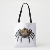 Tote Bag L'araignée à tête de citrouille (Devant)