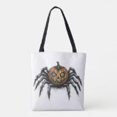 Tote Bag L'araignée à tête de citrouille (Dos)