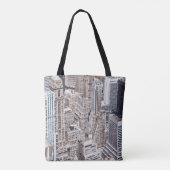 Tote Bag L'architecture diversifiée de New York, les couleu (Dos)