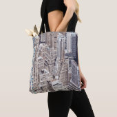 Tote Bag L'architecture diversifiée de New York, les couleu (De près)