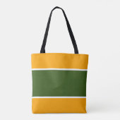 Tote Bag Large Forêt Vert Blancs Sur Gras Jaune (Dos)