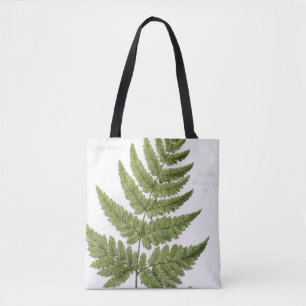 Tote Bag Large fougère de bouclier Épineux-dentée, peinte
