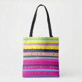 Tote Bag l'art Abstrait bohème coloré (Devant)