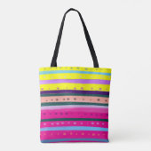 Tote Bag l'art Abstrait bohème coloré (Dos)