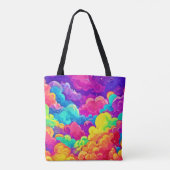 Tote Bag L'Art Cloudscape coloré (Dos)