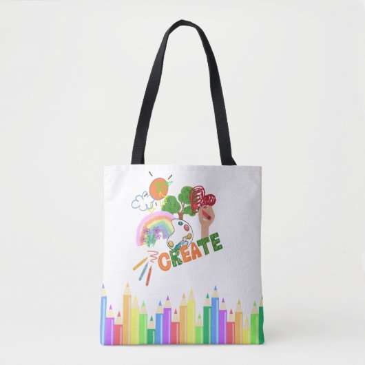 Tote Bag L'art créatif des enfants (Devant)