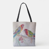 Tote Bag L'art de l'aquarelle Red Rosella Parrot (Dos)