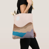 Tote Bag l'art des montagnes (De près)