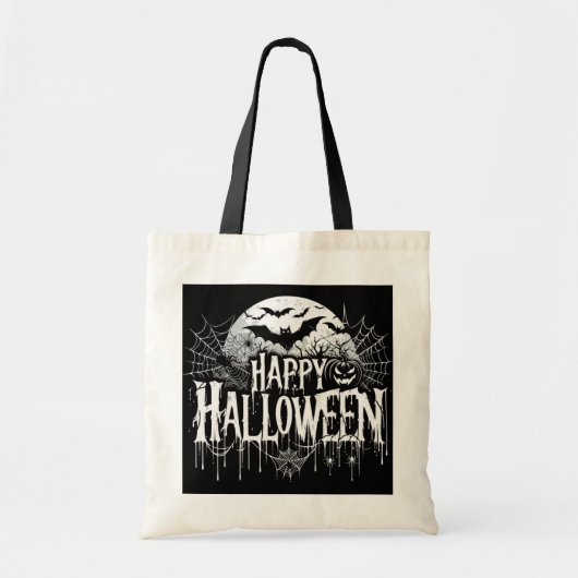 Tote Bag L'art d'Halloween vintage (Devant)