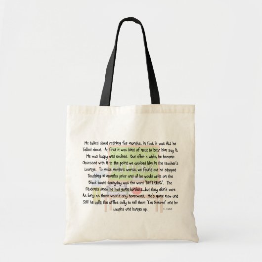 Tote Bag L'art d'histoire retiré de professeur "a hanté (Devant)