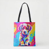Tote Bag L'art du chiot (Devant)