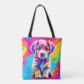 Tote Bag L'art du chiot (Dos)